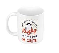 Mug Céramique Rugby avec un risque de Cuite Sport Rugby Apéro