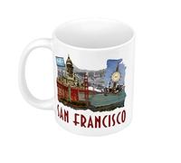 Mug Céramique San Francisco Vintage Voyage Etats-Unis Carte Postale