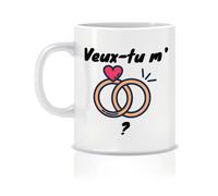 Mug Céramique - Spécial Saint Valentin - Veux-Tu m’épouser
