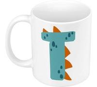 Mug céramique T thibault théo lettre Blanc G