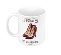 Mug Céramique Talons - L'argent ne Fait Pas le Bonheur Chaussures