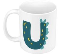 Mug céramique U ulrich ulysse lettre Blanc G
