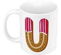 Mug céramique U ulysse urielle lettre Blanc G