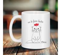 Mug céramique "Va te faire loutre" - cadeau drôle et mignon - Bruhle Créations