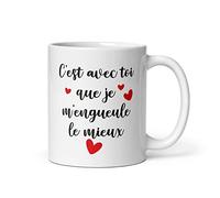 Mug C'est avec toi que je m'engueule le mieux - Idée cadeau