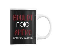 Mug - C'est Ma Routine - Céramique - Imprimé Recto/Verso - 325 Ml - Résistant Lave-Vaisselle