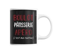 Mug - C'est Ma Routine - Tasse Humour - Céramique - Imprimé - Résistant Lave-Vaisselle