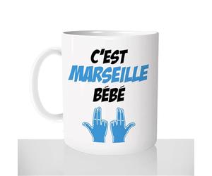 Mug C'est Marseille Bébé - Rap Rappeur - Tasse Cadeau Personnalisée - Idée Cadeau Noël Anniversaire Marseillais Jul
