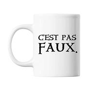 Mug C'est pas Faux Blanc