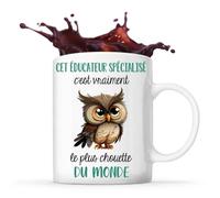 Mug - Cet Éducateur Spécialisé - Tasse Métier - Céramique - Blanc - Design Contemporain
