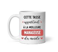 Mug cette tasse appartient à la meilleure manageuse du monde Tasse manageuse