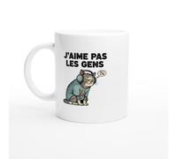 Mug Chat Humour Raleur J'aime Pas Les Gens