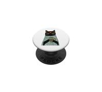 Mug Chat Noir Tenant Une Tasse à café PopSockets PopGrip Adhésif