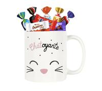 Mug Chatoyante garni de 20 Chocolats Célébrations, Daim, Milka et Kinder | Coffret cadeau original pour la Fête des Mères