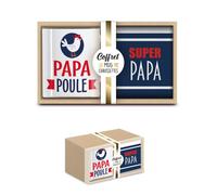 STC, coffret mug chaussettes Papa Poule