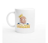 Mug Chauve - Calvitie Niveau Légendaire - Mug humour - tasse anniversaire - idée cadeau homme - tasse fun original