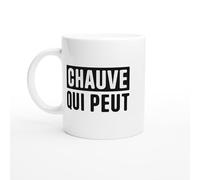 Mug Chauve - Chauve qui peut - Mug humour - tasse anniversaire - idée cadeau homme - tasse fun original
