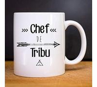 Mug Chef De Tribu - Mug céramique imprimé en France de la marque We are family