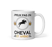 Mug cheval je peux pas j'ai cheval homme et apéro cavalier tasse cheval