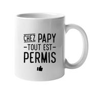 Mug CHEZ PAPY TOUT EST PERMIS