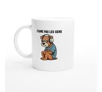 Mug Chien Grincheux HumourJ'aime Pas Les Gens