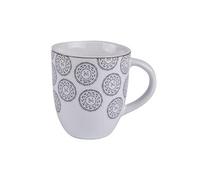 Mug Chloe 30 cl anthracite (lot de 2) - Trend'up - Blanc - Grès Blanc G