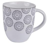 Mug Chloe 30 cl anthracite (lot de 2) - Trend'up - Blanc - Grès Blanc G