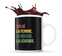 Mug Chloé La Déesse La Légende Vintage Tasse Prénom Cadeau Anniversaire Humour