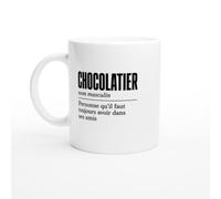 Mug Chocolatier Personne Qu'Il Faut Toujours Avoir Dans Ses Amis | Mug Rigolo Accro au Chocolat - Idée Cadeau Originale