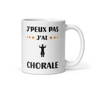 Mug chorale je peux pas j'ai chorale choriste tasse chorale humour