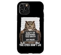 Mug Chouette Coupable de Savoir trop Que Les Yeux ne se posent Pas Coque pour iPhone 11 Pro