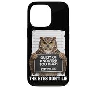 Mug Chouette Coupable de Savoir trop Que Les Yeux ne se posent Pas Coque pour iPhone 13 Pro