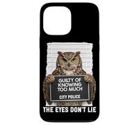 Mug Chouette Coupable de Savoir trop Que Les Yeux ne se posent Pas Coque pour iPhone 13 Pro Max