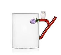 Mug Chouette Transparent 8 cm x 10 cm Ichendorf Verre Borosilicaté 450 ml