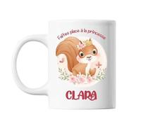 Mug Clara Princesse Écureuil Tasse Cadeau Bébé Enfant