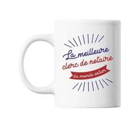 Mug Clerc De Notaire Femme Métier Meilleure De France Tasse Cadeau Personnalisé