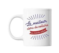 Mug Clerc De Notaire Homme Meilleur De France Métier Tasse Cadeau Personnalisé