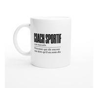 Mug Coach Sportif Personne Qui Dit Encore une Alors Qu'Il en Reste Dix | Mug Humour Entraîneur - Idée Cadeau Originale