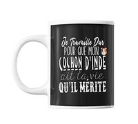 Mug Cochon d'Inde Je travaille dur