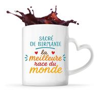 Mug coeur Sacré de Birmanie Meilleure Race Cadeau Propriétaire de Chien