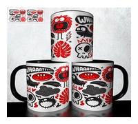 Mug collection design - Doodle Monsters Monstres Halloween 897 Noir G