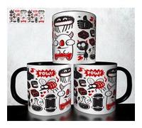 Mug collection design - Doodle Monsters Monstres Halloween 901 Noir G