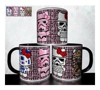 Mug collection design - Kawaii Hello Kitty Star Wars 201 Blanc G