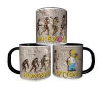 MUG personnalisé 4EVER1 Tasse à café - EVOLUTION DE L'HOMME SUPER HEROS HOMER SIMPSON Réf 20