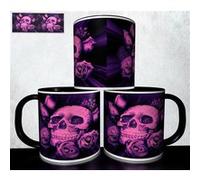 MUG collection design - Tête de mort Skull Halloween 1004 Blanc G
