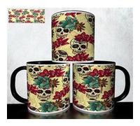 MUG collection design - Tête de mort Skull Halloween 1029 Blanc G