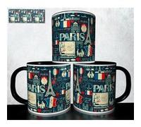 MUG collection design - Voyage Souvenir Glamour Paris 1103 Blanc G