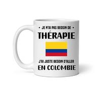 Mug Colombie thérapie départ voyage vacances Tasse Colombie