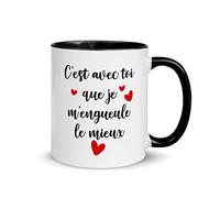 Mug Coloré C'est avec toi que je m'engueule le mieux - Idée cadeau - Mug et Tasse original design personnalisé.