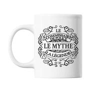 Mug Commissaire De Police Le Mythe La Légende Blanc Tasse Cadeau Personnalisé